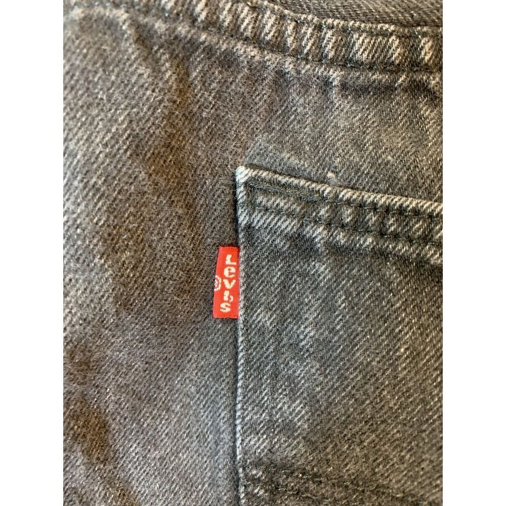Levis 501xx Black Button Fly Jeans Mens Size 46x32 (44x28) Black‎ Patch Straight - Picture 4 of 13